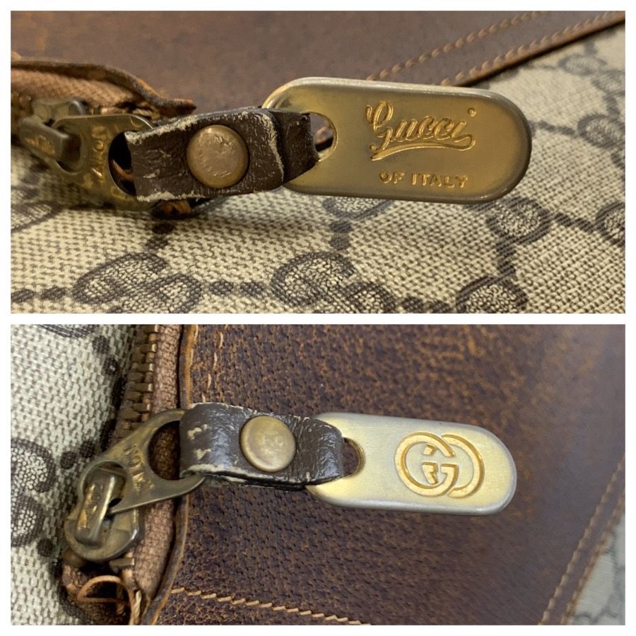 Gucci Sherry Line Beige Brown GG Supreme Canvas Tote — view 3