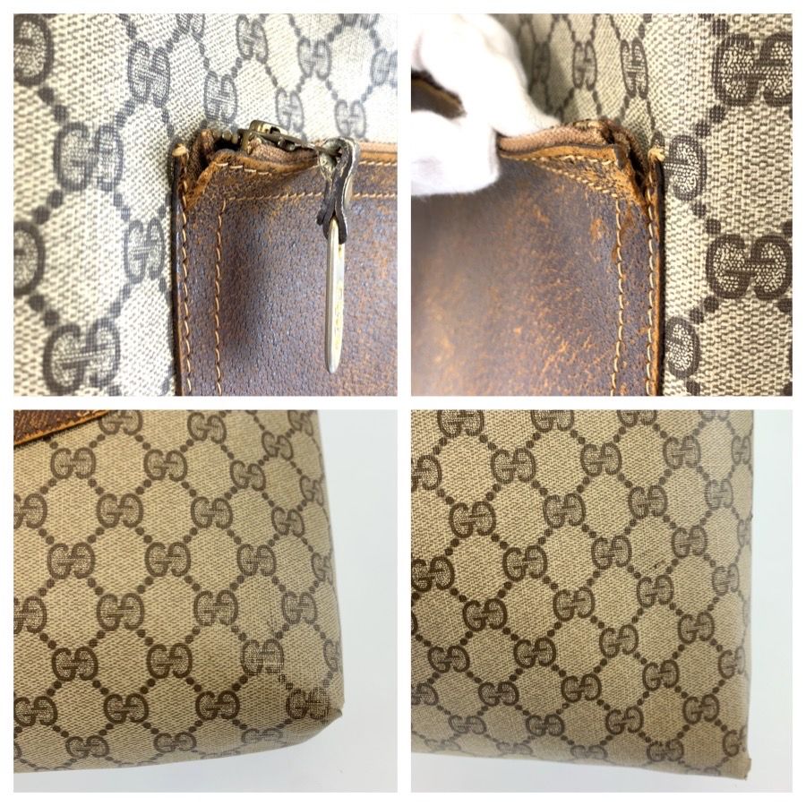 Gucci Sherry Line Beige Brown GG Supreme Canvas Tote — view 5