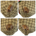 Gucci Sherry Line Beige Brown GG Supreme Canvas 002 39 Tote Boston — view 4