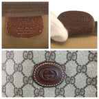 Gucci Sherry Line Beige Brown GG Supreme Canvas 002 39 Tote Boston — view 3