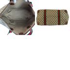 Gucci Sherry Line Beige Brown GG Supreme Canvas 002 39 Tote Boston — view 9