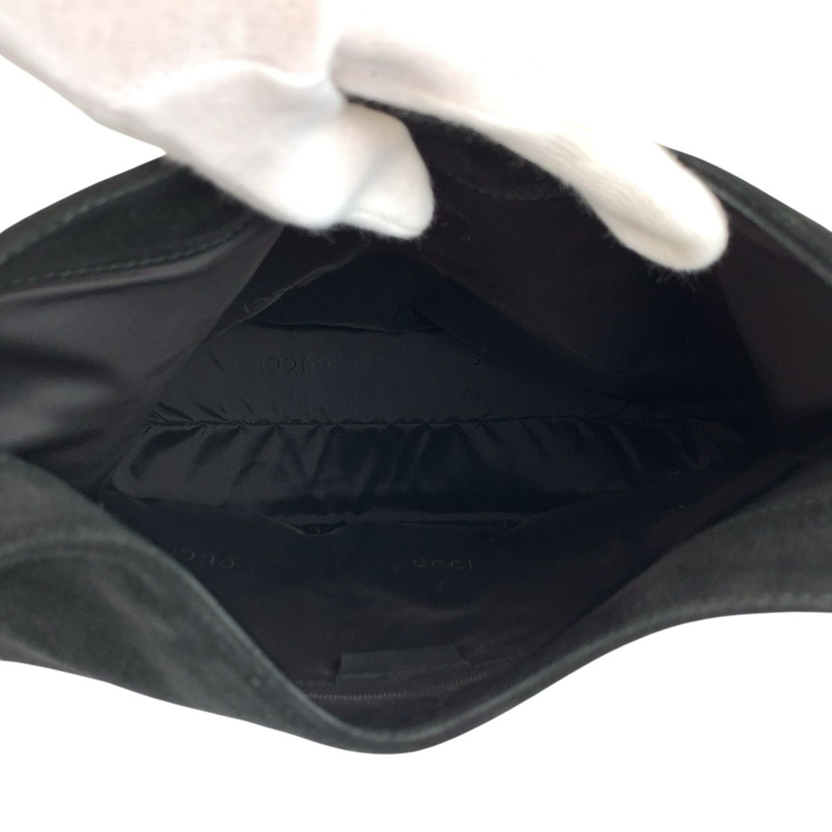 Gucci Bamboo Black Suede 001 Shoulder — view 8