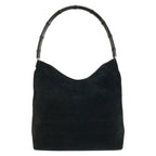 Gucci Bamboo Black Suede 001 Shoulder