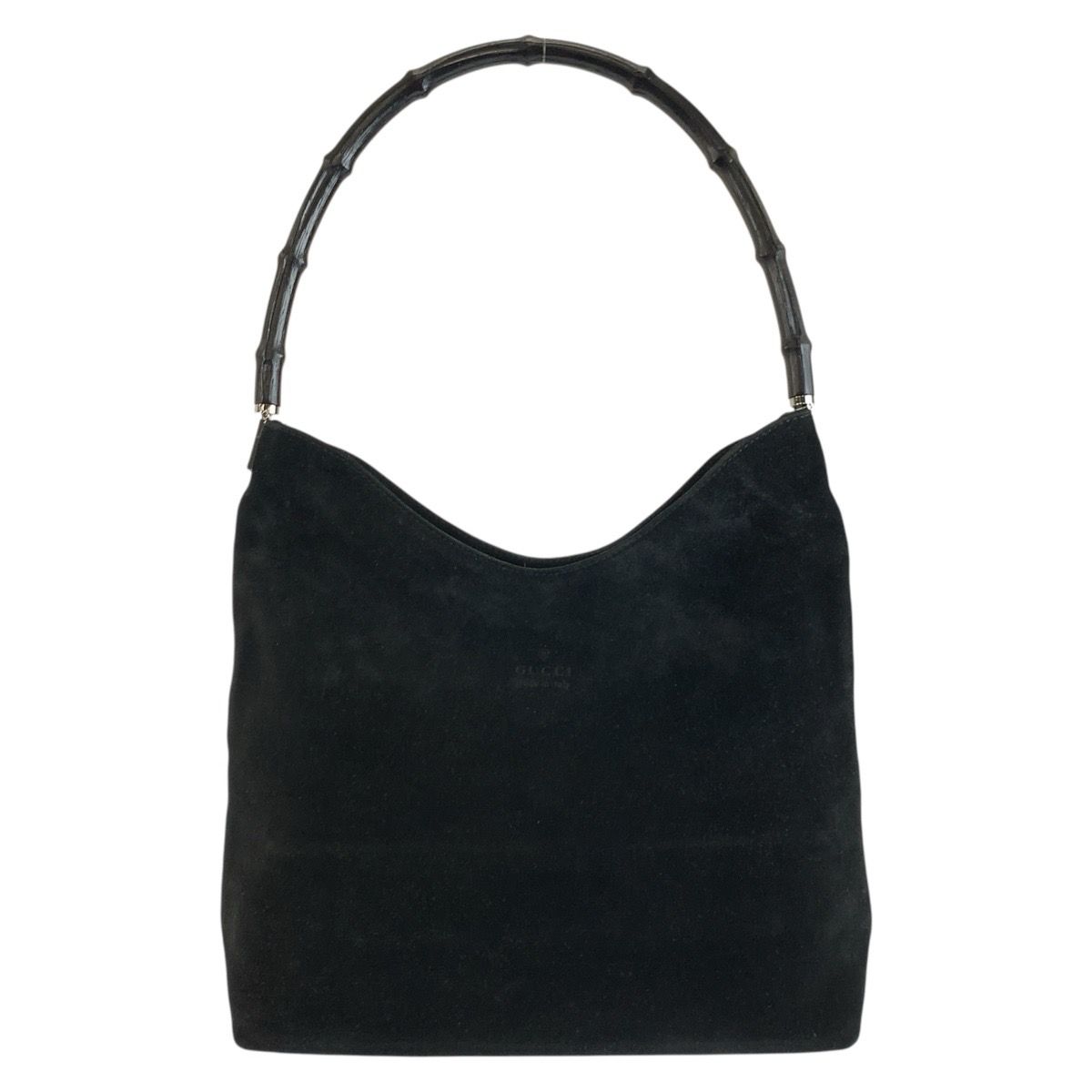 Gucci Bamboo Black Suede 001 Shoulder