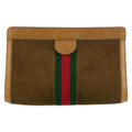 Gucci Vintage Sherry Line Brown Camel 67 014 Clutch