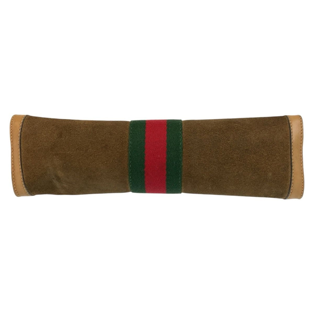 Gucci Vintage Sherry Line Brown Camel 67 014 Clutch — view 9
