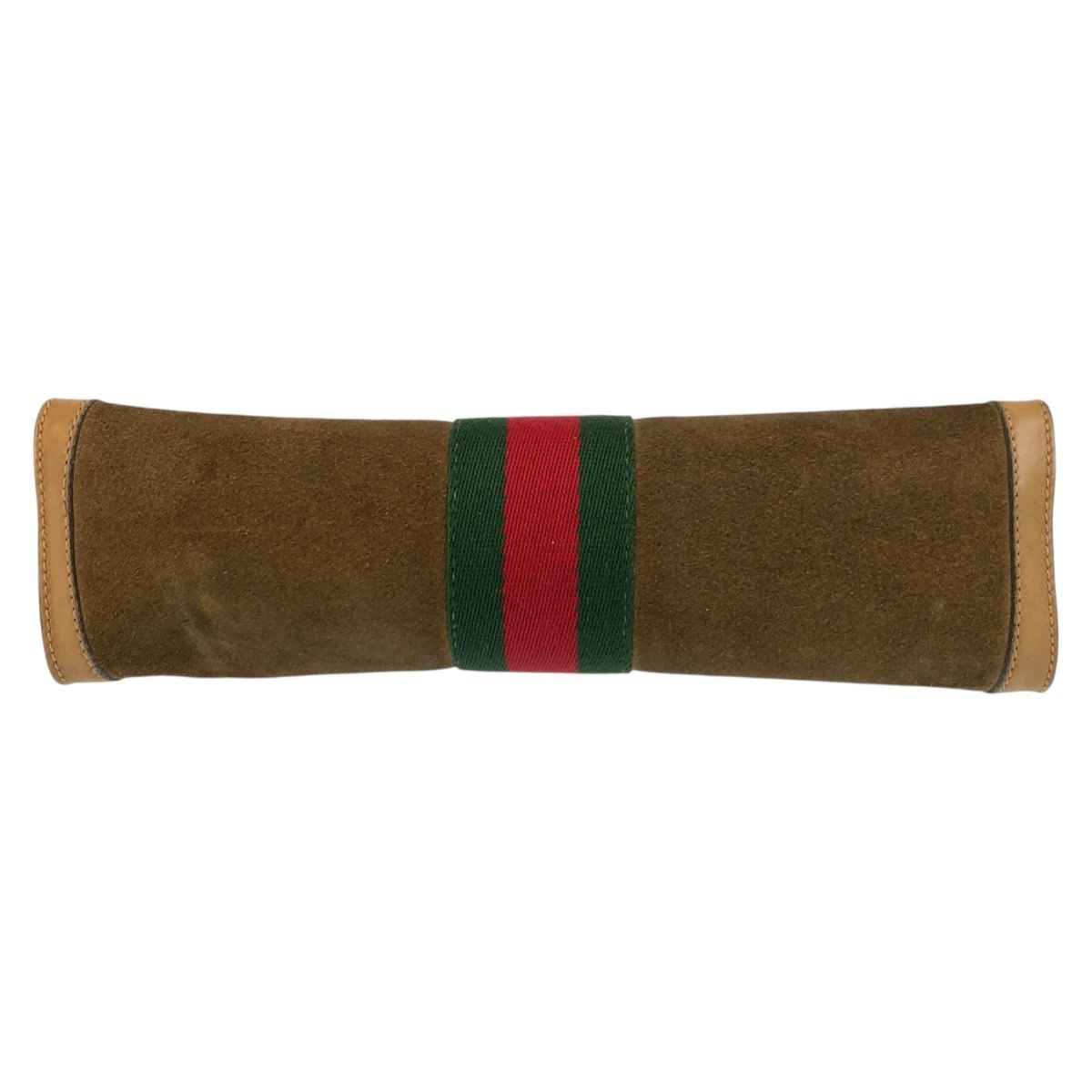 Gucci Vintage Sherry Line Brown Camel 67 014 Clutch — view 9
