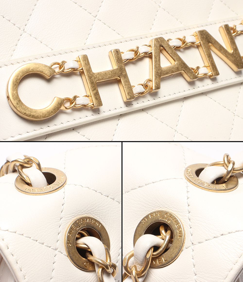 Chanel Chain Shoulder Bag Crossbody Gold Single Flap Double Quilted — view 9