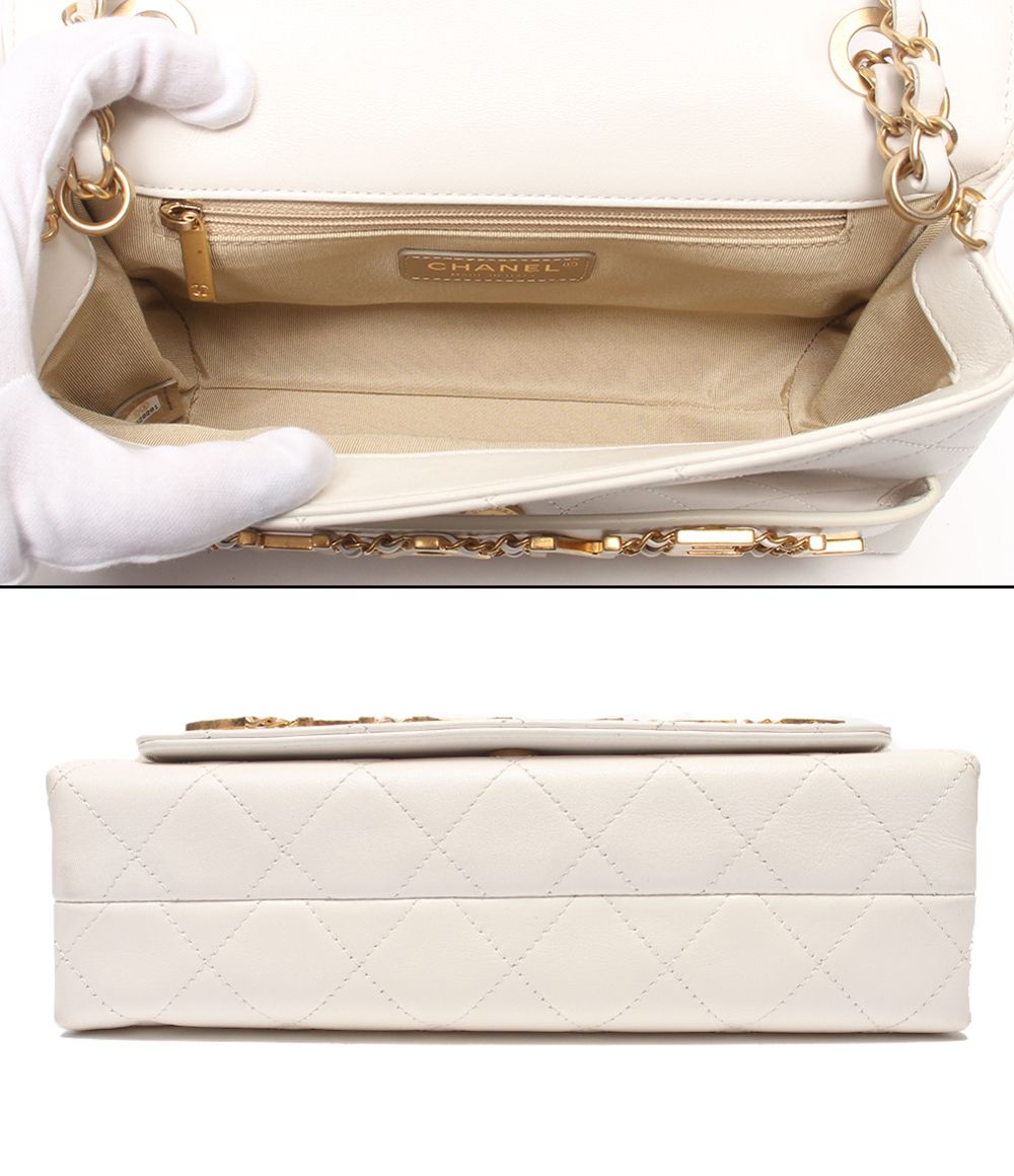 Chanel Chain Shoulder Bag Crossbody Gold Single Flap Double Quilted — view 3