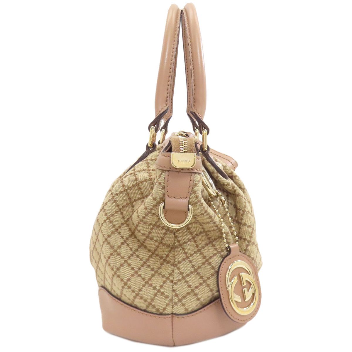 Gucci Diamante Ski 2-Way Handbag Canvas — view 3