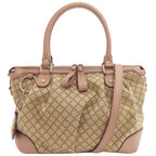 Gucci Diamante Ski 2-Way Handbag Canvas