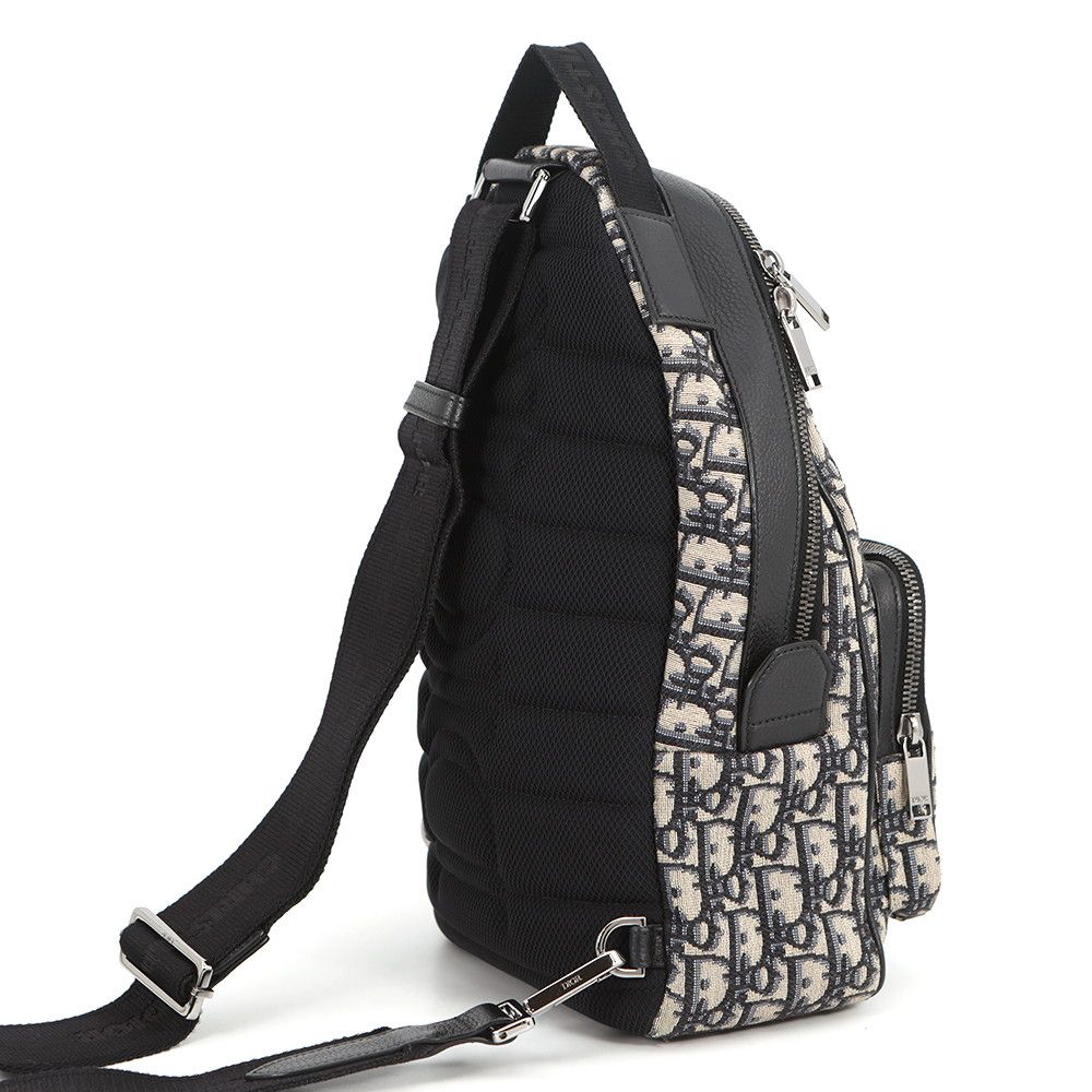 Dior Belt Bag Mini Oblique Canvas Black — view 3