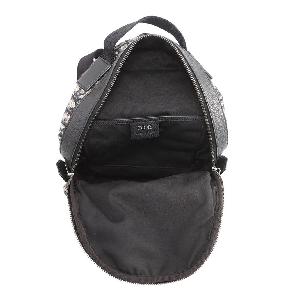 Dior Belt Bag Mini Oblique Canvas Black — view 6