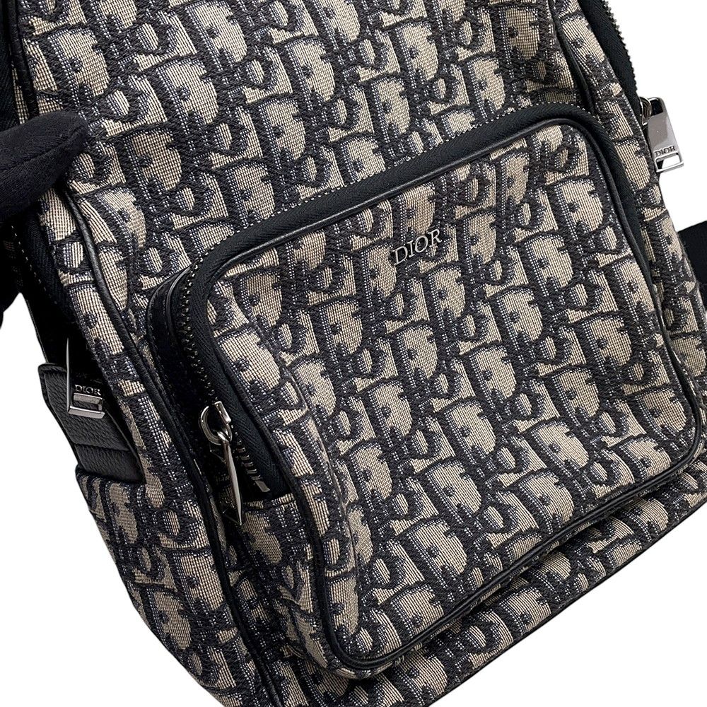 Dior Belt Bag Mini Oblique Canvas Black — view 8