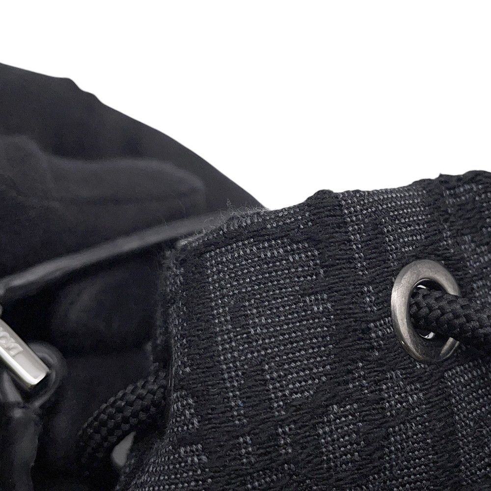 Dior Shoulder Bag Oblique Bucket Canvas Black