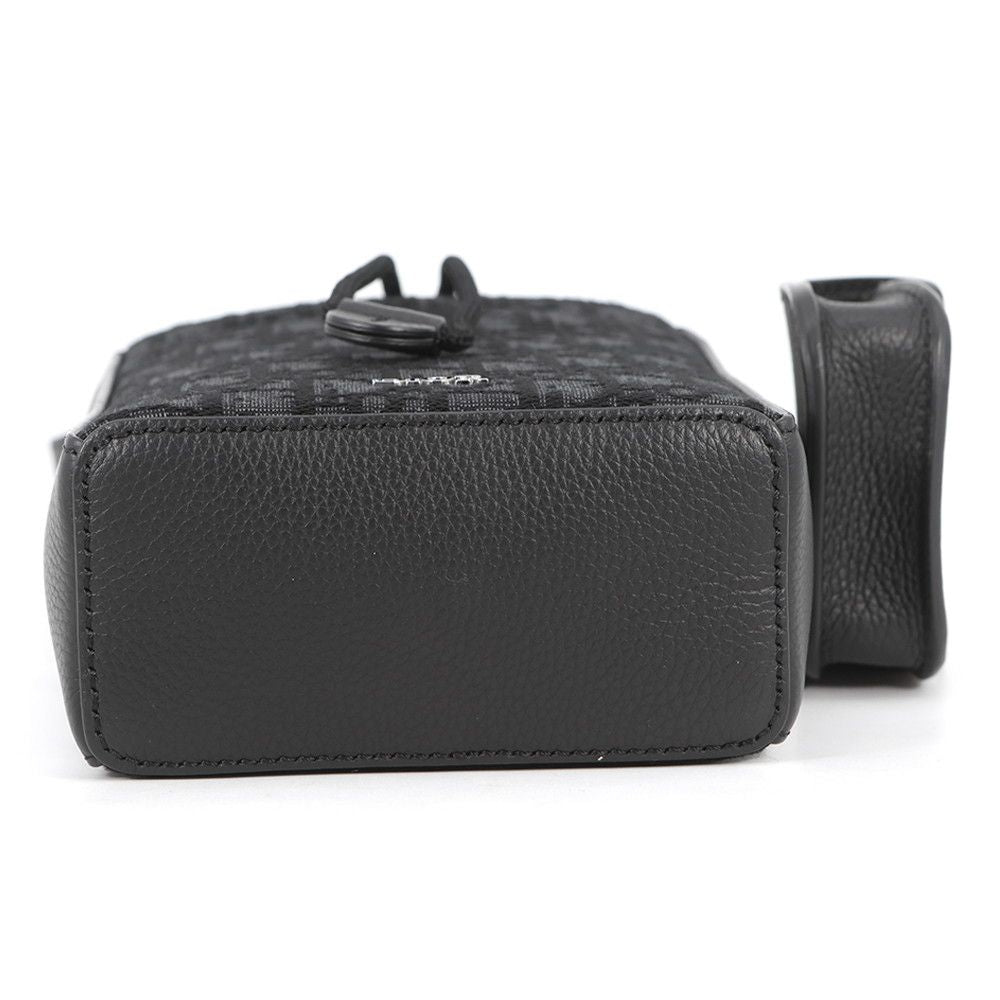 Dior Shoulder Bag Oblique Bucket Canvas Black