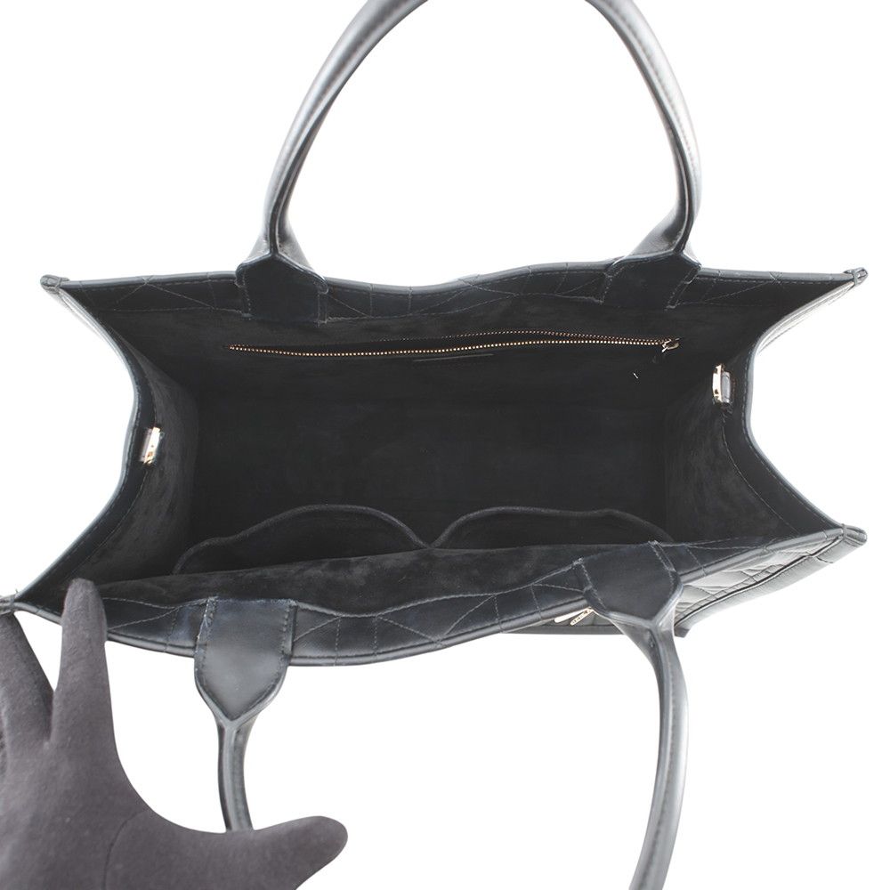 Dior Tote Macro Cannage Book 2-Way Black — view 6