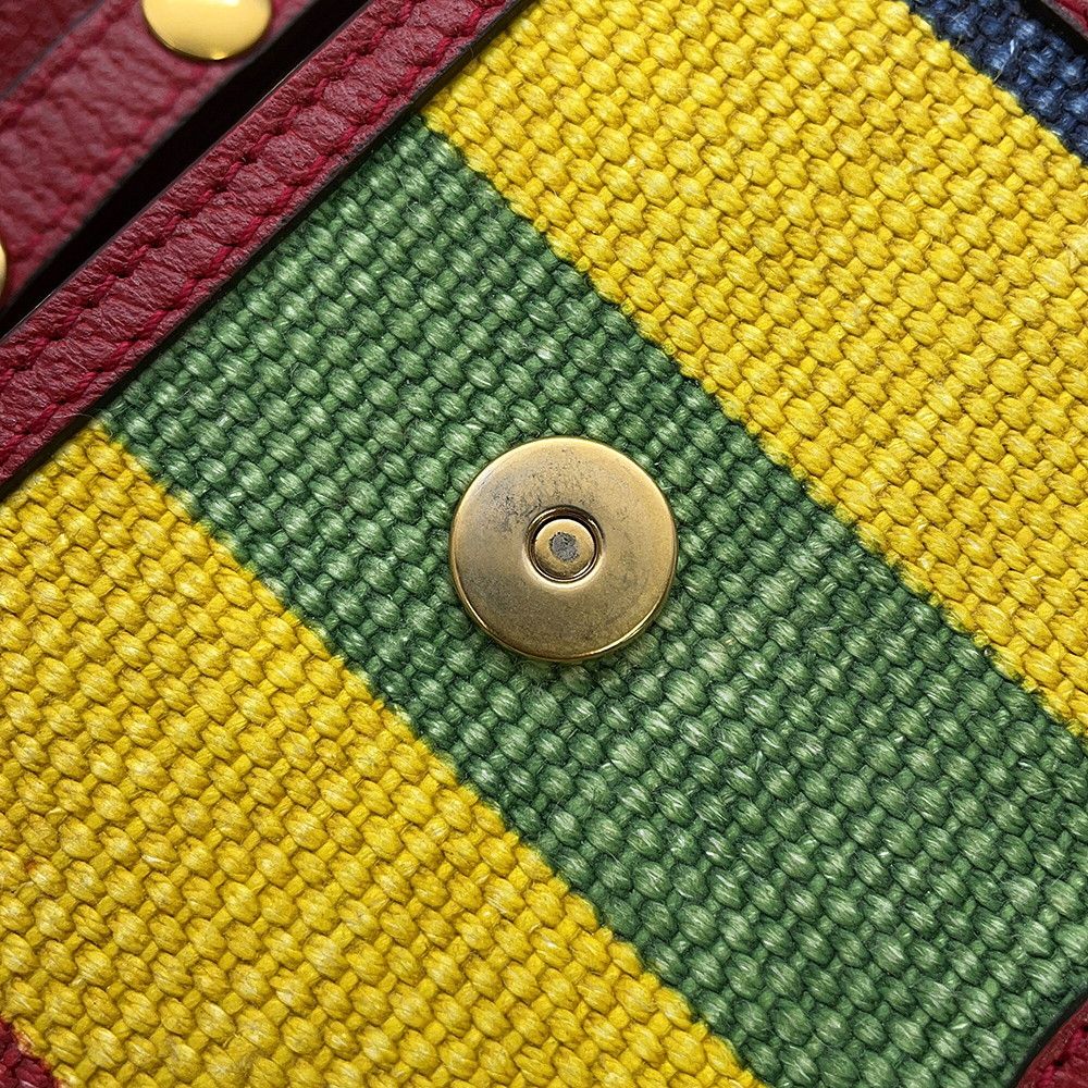 Gucci Shoulder Bag Viadera Leather Canvas — view 7