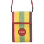 Gucci Shoulder Bag Viadera Leather Canvas