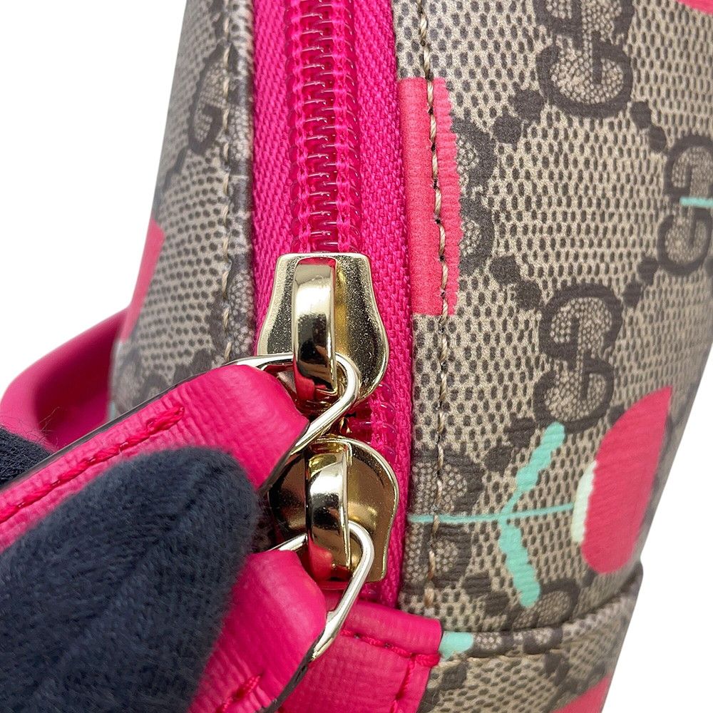 Gucci Backpack GG Supreme Flower Print Children Kids Kim Seungyoung