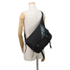 Prada Shoulder Bag Logo Tessuto Nylon Black