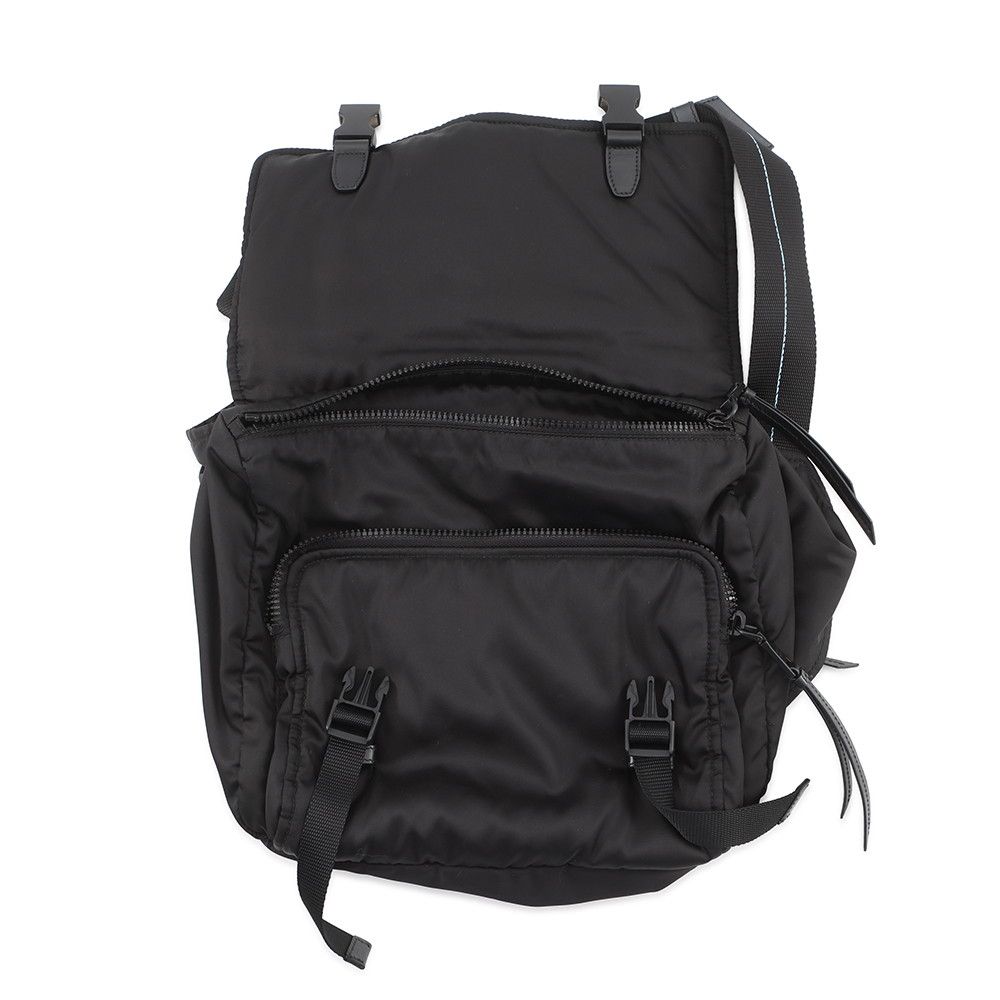 Prada Shoulder Bag Logo Tessuto Nylon Black