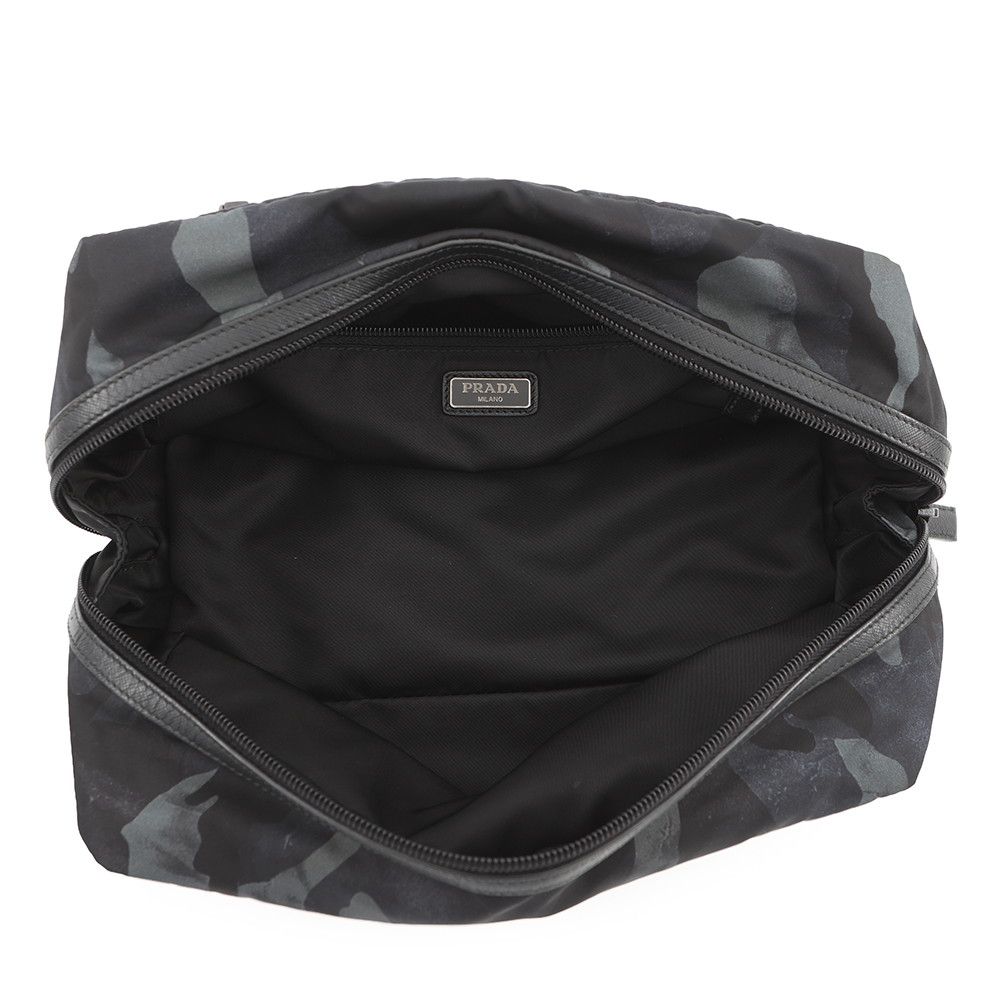 Prada Pouch Triangle Logo Camouflage Black — view 4