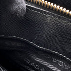 Prada Galleria Saffiano Leather 2-Way Shoulder Bag Black — view 9