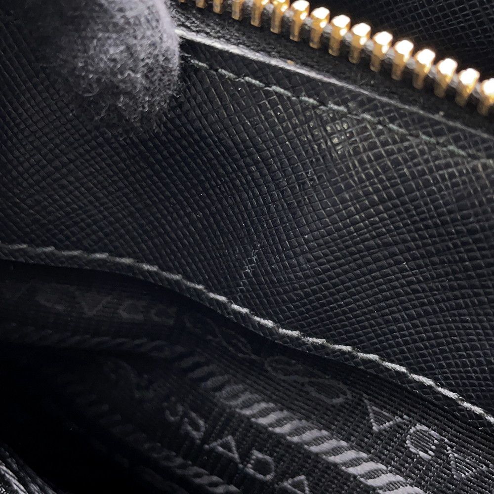 Prada Galleria Saffiano Leather 2-Way Shoulder Bag Black — view 9