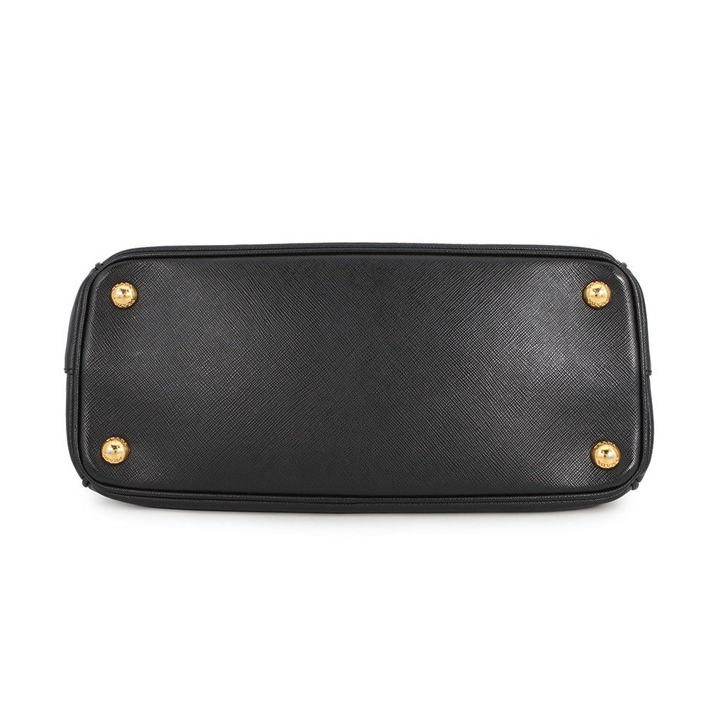 Prada Galleria Saffiano Leather 2-Way Shoulder Bag Black — view 3