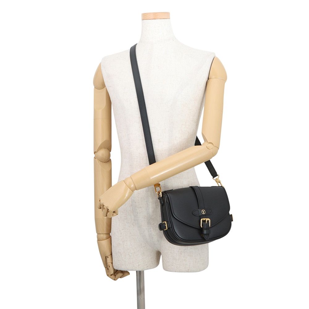 Louis Vuitton Epi Saumur BB 2-Way Shoulder Bag Black — view 5
