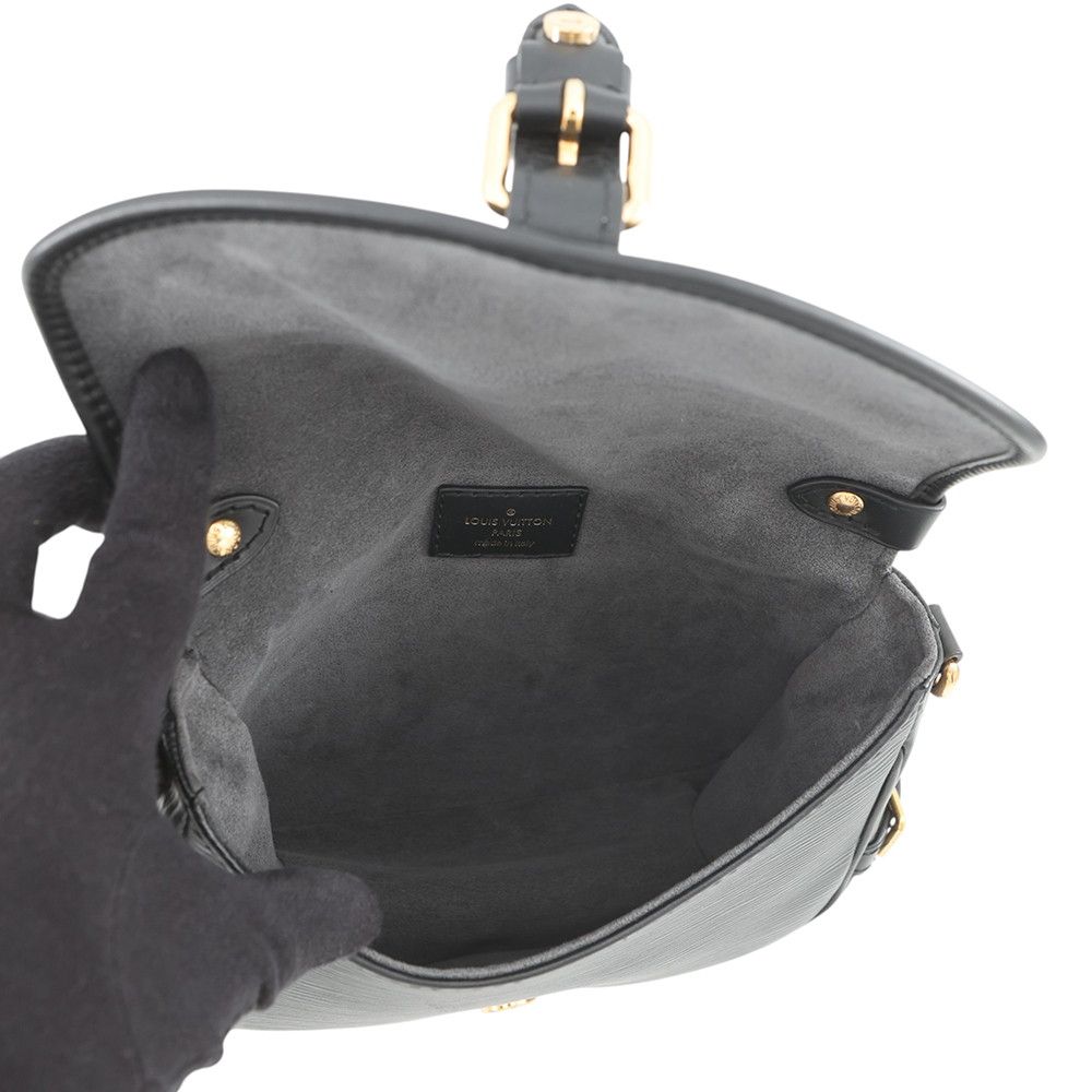 Louis Vuitton Epi Saumur BB 2-Way Shoulder Bag Black — view 6