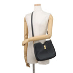 Celine Shoulder Bag Small Camille 16 Soft Smooth Calf Leather Black — view 4