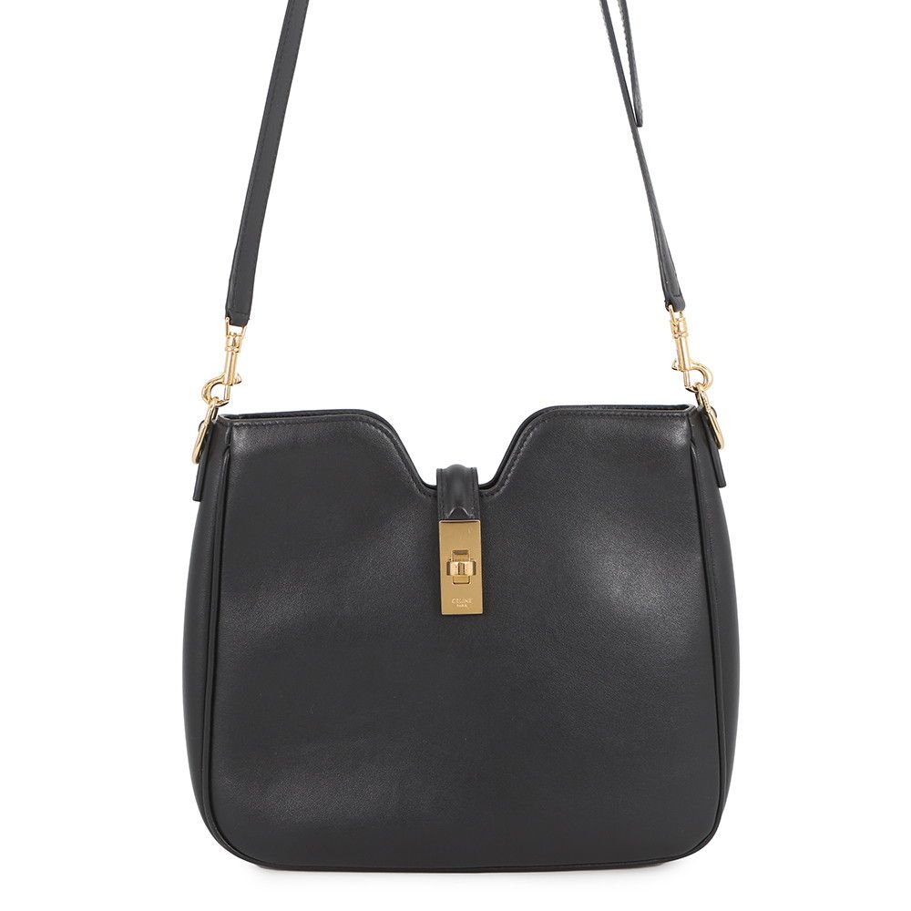 Celine Shoulder Bag Small Camille 16 Soft Smooth Calf Leather Black