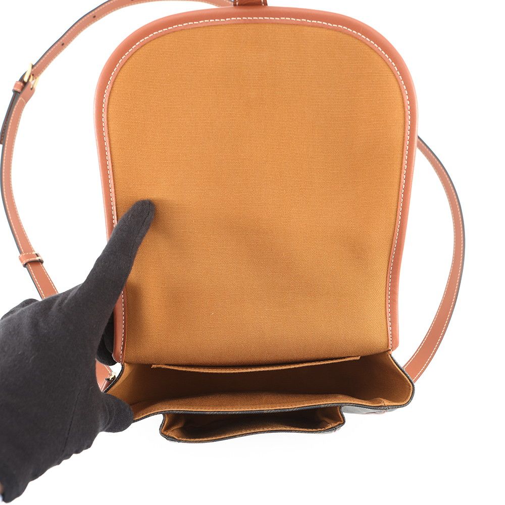 Celine Shoulder Bag Folco Triomphe Calf Leather