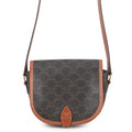 Celine Shoulder Bag Folco Triomphe Calf Leather