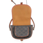 Celine Shoulder Bag Folco Triomphe Calf Leather