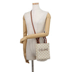 Celine Triomphe Mini Vertical Cabas Leather 2-Way Shoulder Bag White — view 5