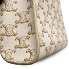 Celine Triomphe Mini Vertical Cabas Leather 2-Way Shoulder Bag White — view 7