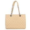 Chanel Chain Tote CC Logo Quilted Grand Shopping GST Caviar Leather