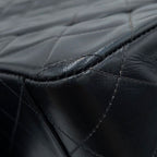 Chanel Chain Shoulder Bag Quilted 33 CC Logo Lambskin Dekamato Black — view 7