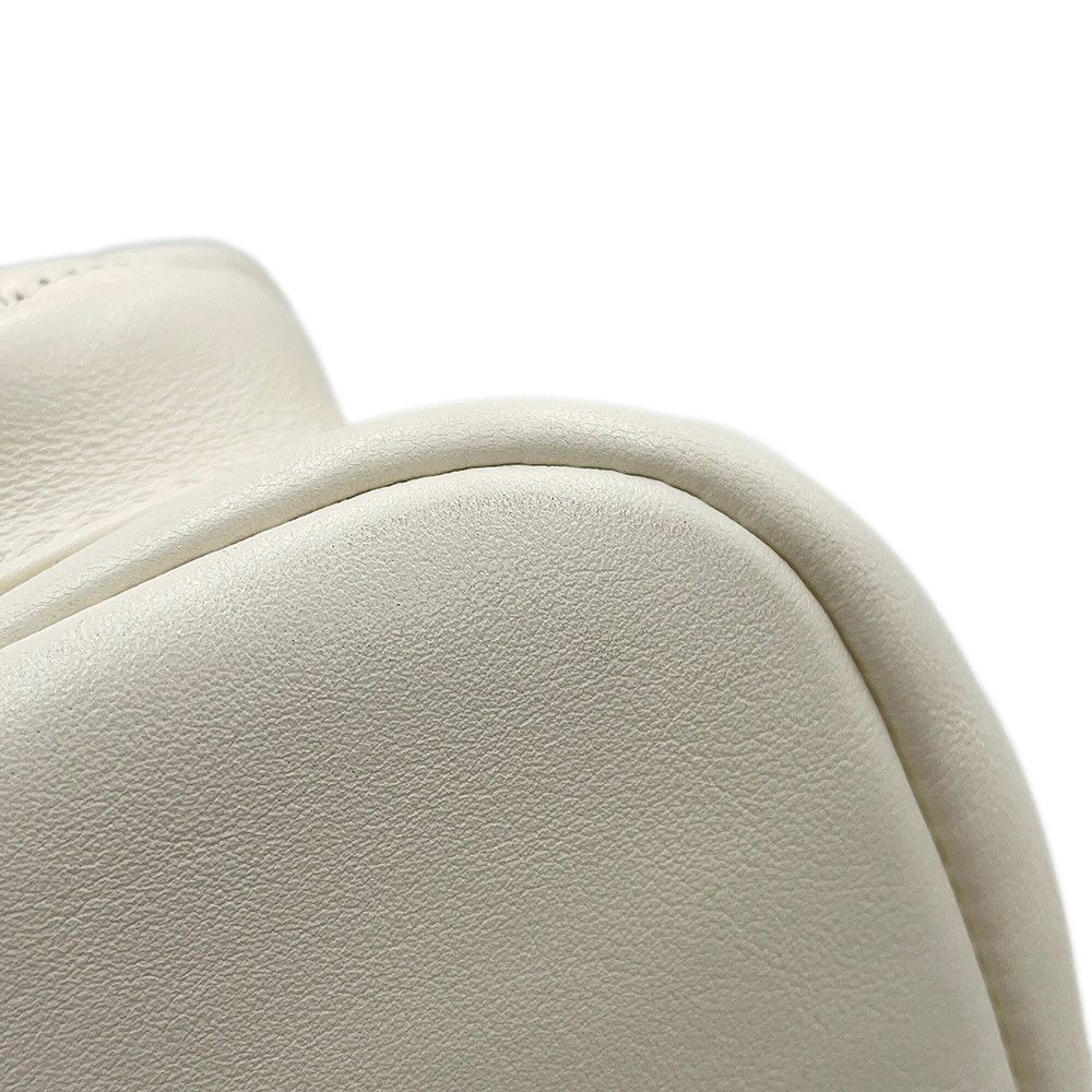 Chanel Backpack Quilted CC Logo Lambskin White — view 8