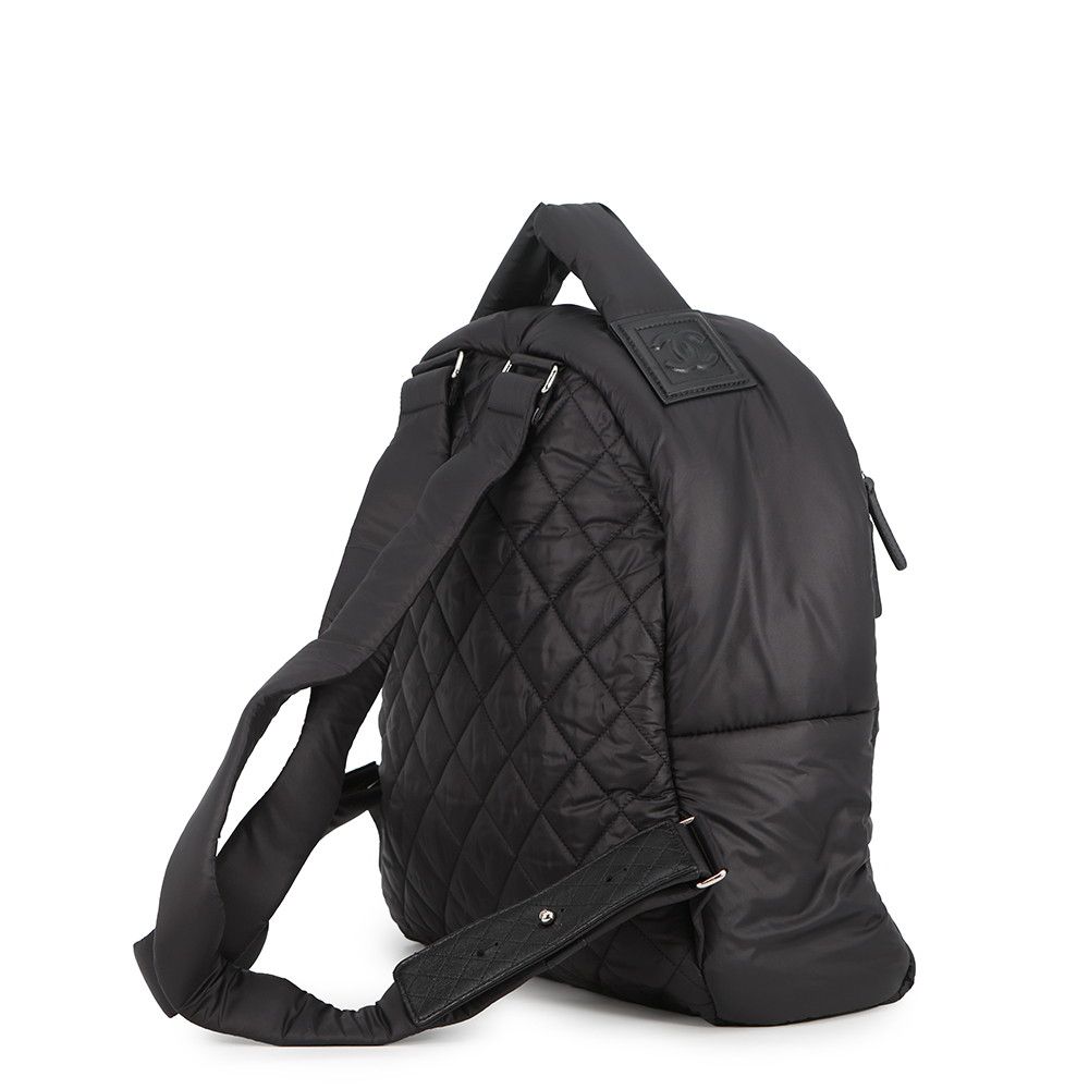 Chanel Backpack CC Logo Quilted CC Nylon Black — view 2