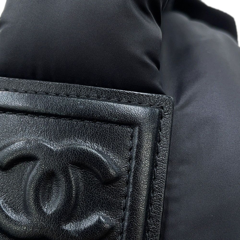 Chanel Backpack CC Logo Quilted CC Nylon Black — view 7