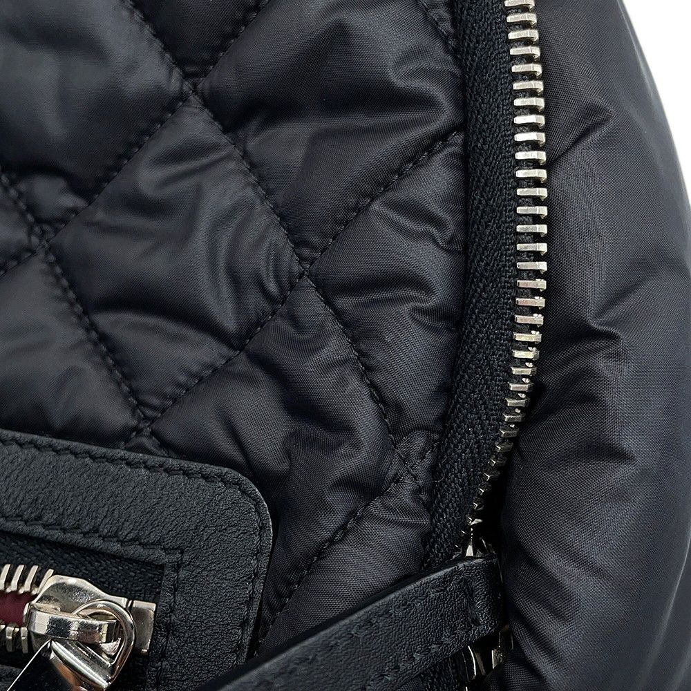 Chanel Backpack CC Logo Quilted CC Nylon Black — view 9