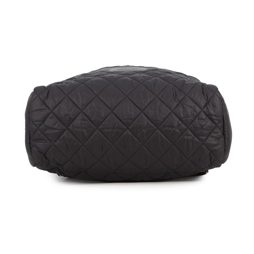 Chanel Backpack CC Logo Quilted CC Nylon Black — view 3