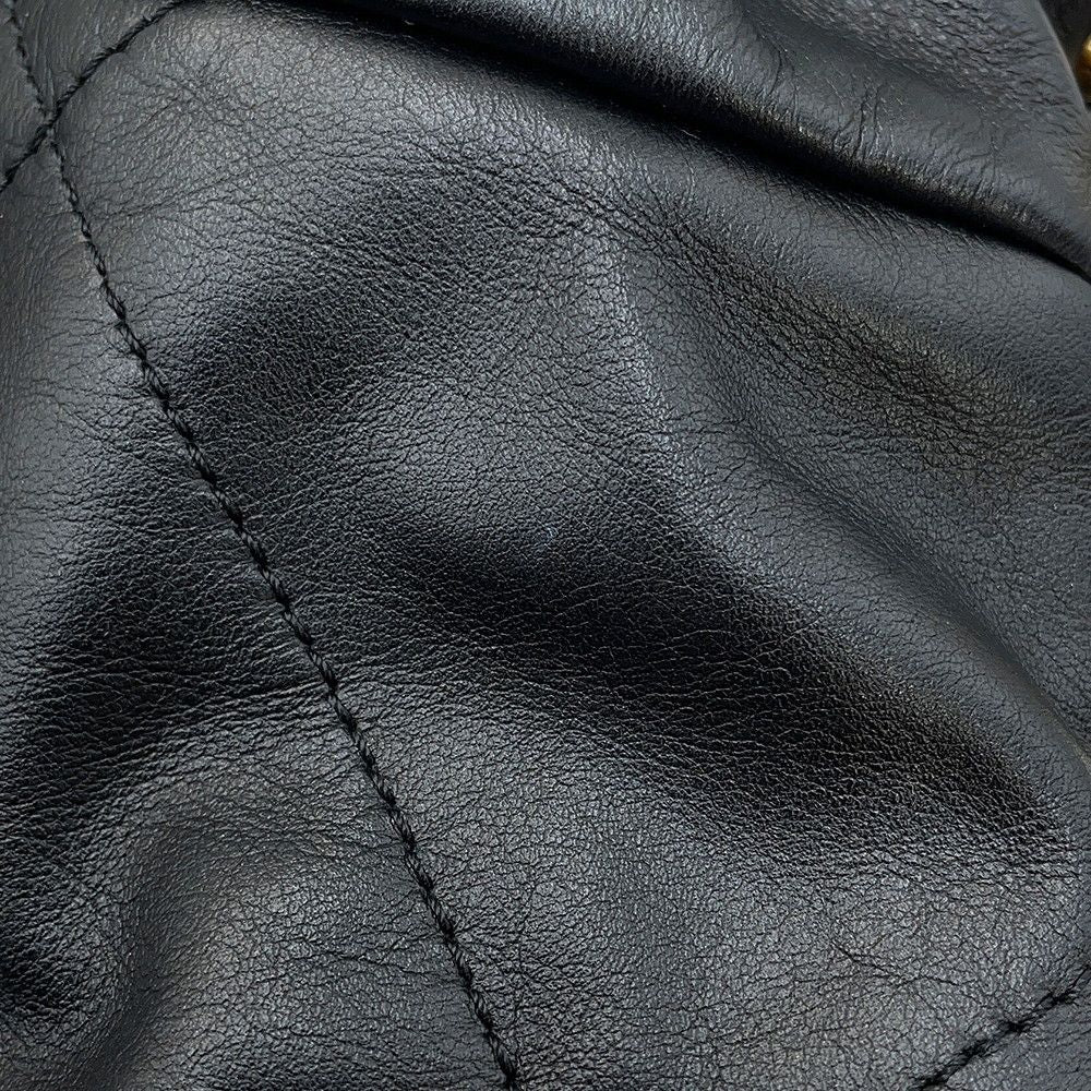 Chanel Backpack 22 Large Shiny Calf Leather Black — view 8