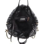 Chanel Backpack 22 Large Shiny Calf Leather Black — view 5