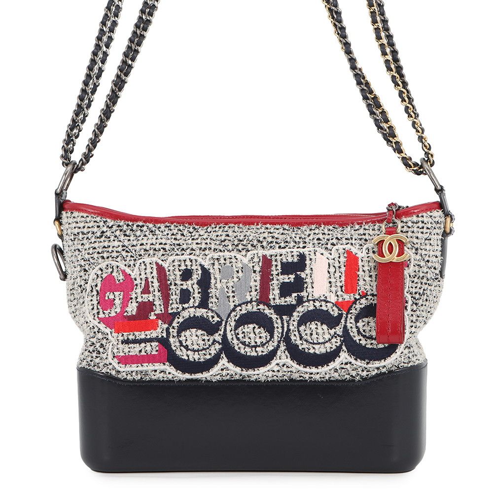 Chanel Chain Shoulder Bag Gabriel de Hobo Tweed