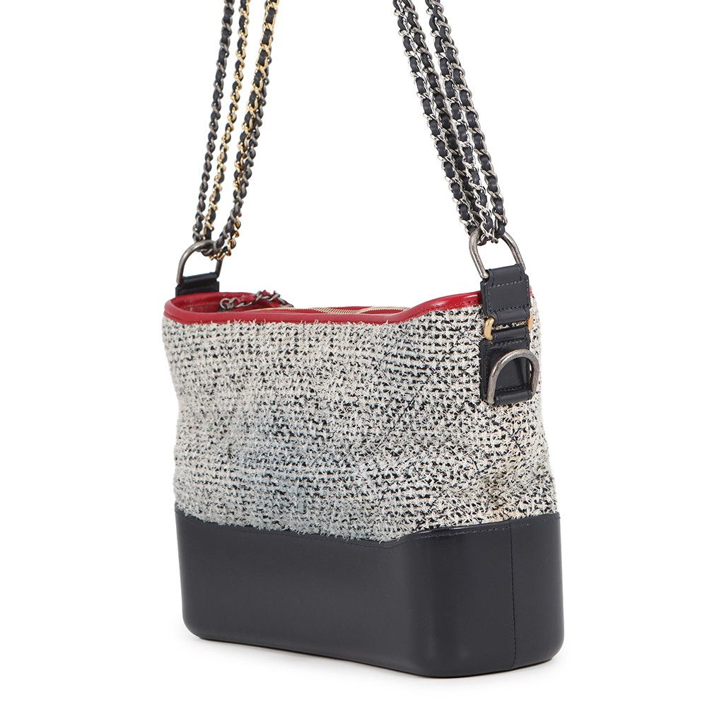 Chanel Chain Shoulder Bag Gabriel de Hobo Tweed — view 2